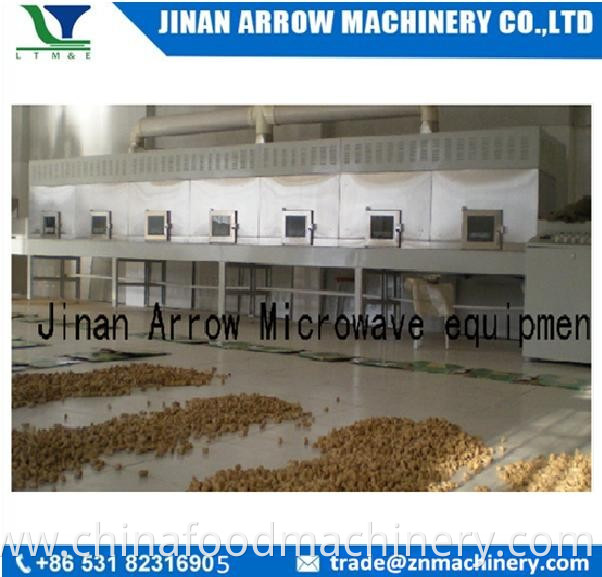 Microwave Microwave drying industrial segment and continue processing line